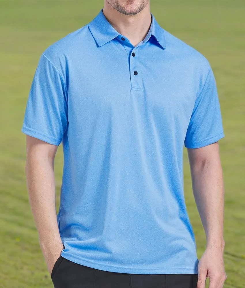 3 Pack Polo Shirts for Men Dry Fit Performance Short Sleeve Golf Polo Shirts