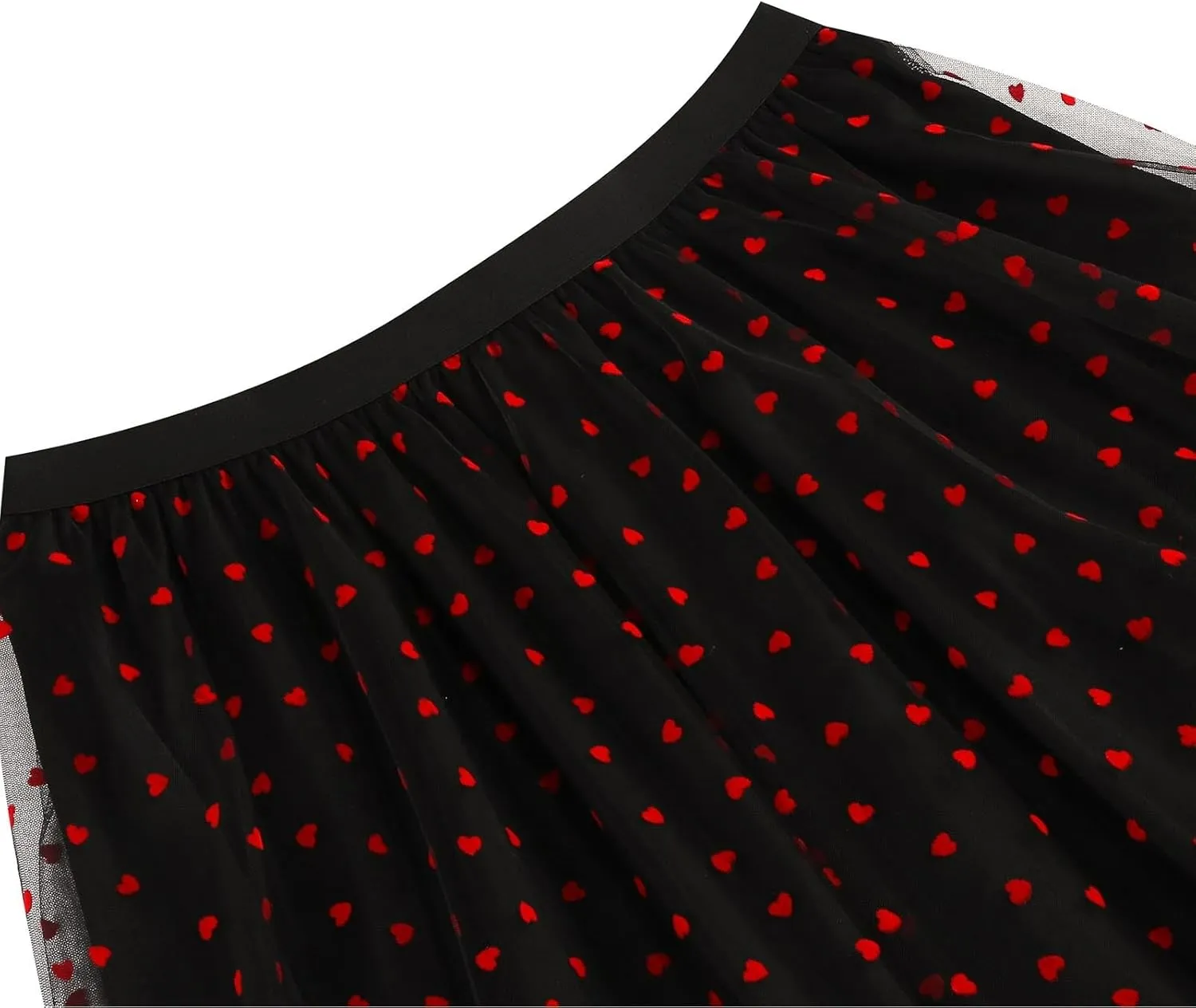A Line Skirts for Women Mesh Midi Flowy Skirts Elastic Waist Elegant Tulle Fairy Skirts Layered Wedding Guest Skirts