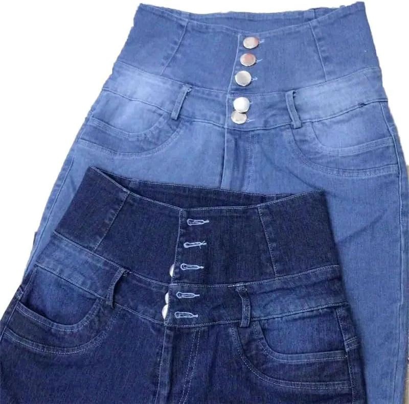 Andongnywell Women's Stretch Comfort High Waist Skinny Jeans Trousers Butt Lift Stretchy Slim Fit Denim Pants