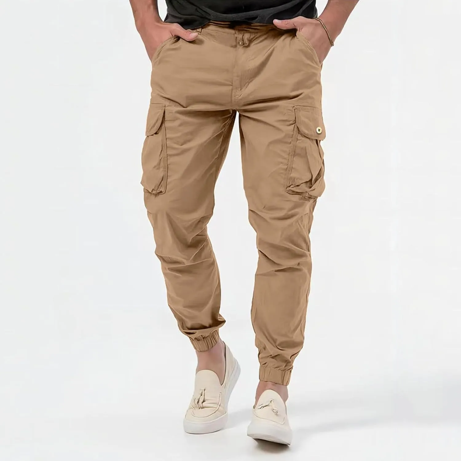 Baggy Jeans Men Winter High Street Fashion Leisure Loose Sports Running Solid Color Lace Up Pants Sweater Pants para