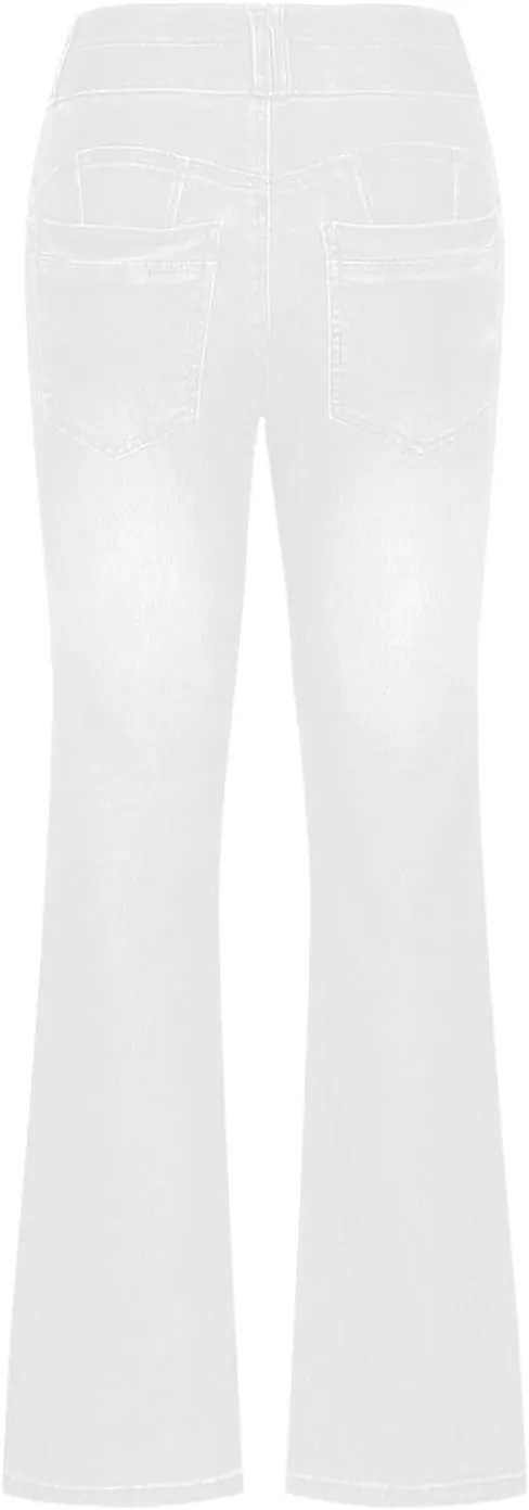 Bootcut Jeans for Women High Waisted Denim Flare Jean Pants Fashion Slim Fit Skinny Denim Pants with Pockets