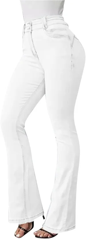 Bootcut Jeans for Women High Waisted Denim Flare Jean Pants Fashion Slim Fit Skinny Denim Pants with Pockets