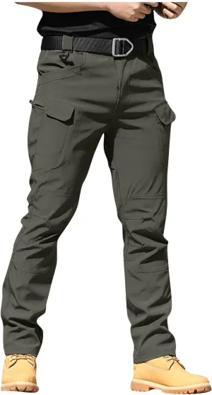 Cargo Work Pants for Men Relaxed Fit Ripstop Tactical Pants with Multi Pockets Comfy Lightweight Outdoor Hiking Pants