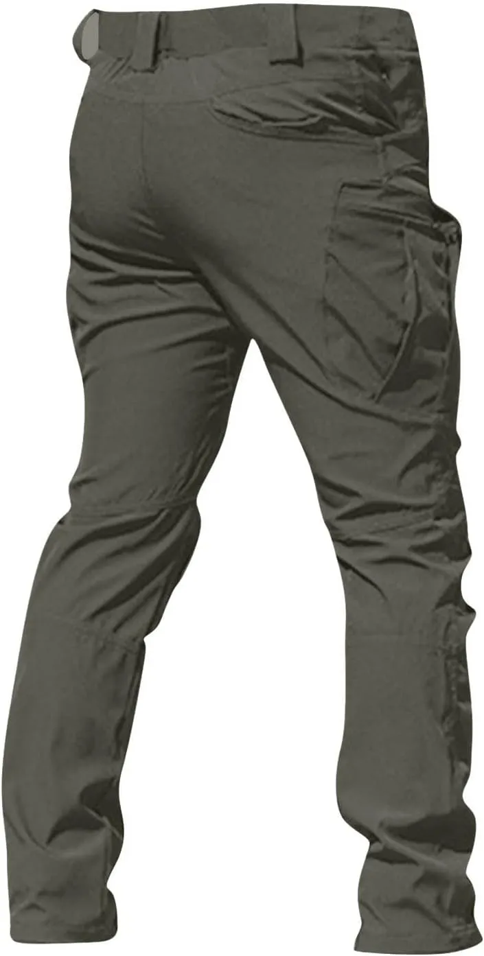 Cargo Work Pants for Men Relaxed Fit Ripstop Tactical Pants with Multi Pockets Comfy Lightweight Outdoor Hiking Pants