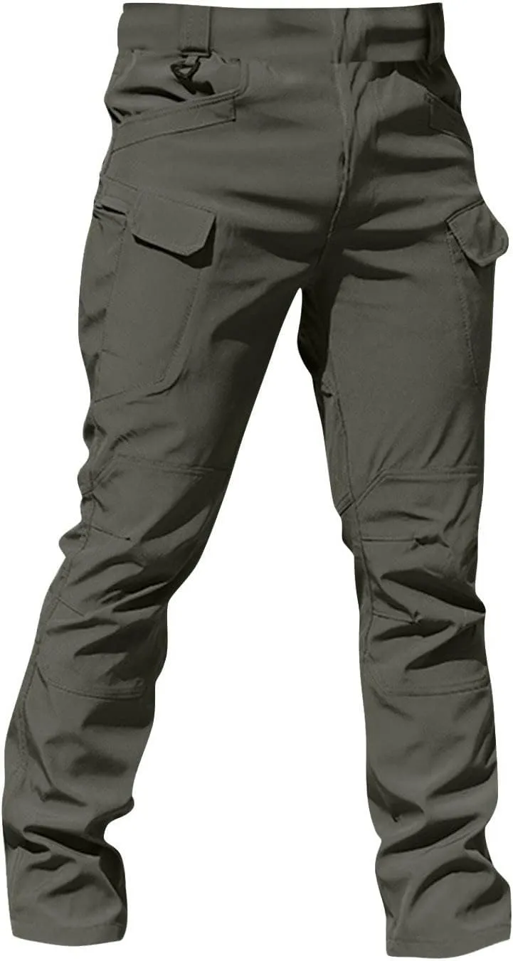 Cargo Work Pants for Men Relaxed Fit Ripstop Tactical Pants with Multi Pockets Comfy Lightweight Outdoor Hiking Pants