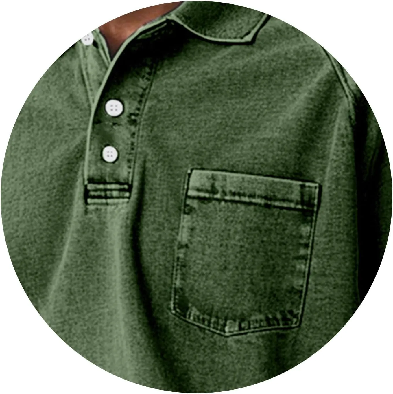 Casual Polo Shirts for Men Washed Distressed Golf Tee Raglan Short Sleeve Stylish Tops Summer Solid Color Retro Tees