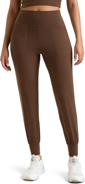 Colorfulkoala Women's Dreamlux Jogger Pants High Waisted Sweatpants Tapered Lounge Pants 28" Inseam Joggers with Pockets