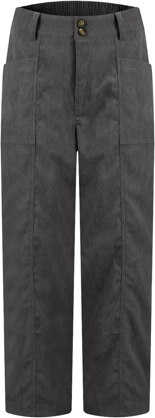 Corduroy Pants for Women High Waist Flare Pants Casual Bell Bottom Wide Leg Trouser 2024 Women Fashions Pants