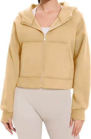 Cosy Pyro Womens Zip Up Hoodies Fleece Jackets Long Sleeve Sweatshirts Fall Fashion Outfits 2025