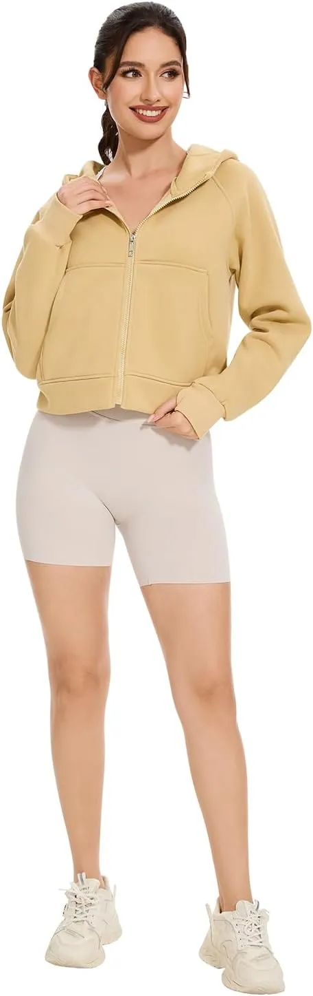Cosy Pyro Womens Zip Up Hoodies Fleece Jackets Long Sleeve Sweatshirts Fall Fashion Outfits 2025