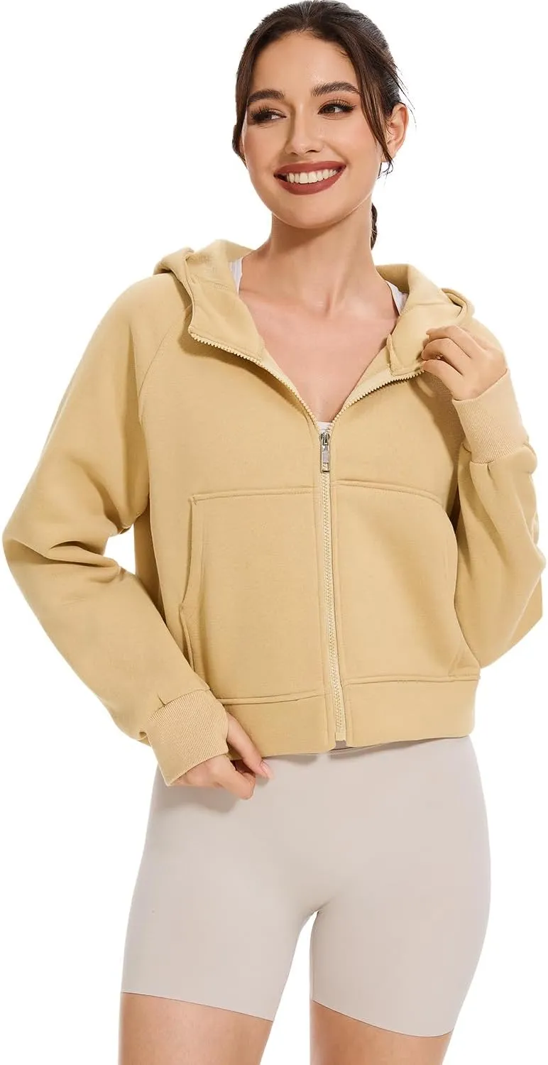 Cosy Pyro Womens Zip Up Hoodies Fleece Jackets Long Sleeve Sweatshirts Fall Fashion Outfits 2025