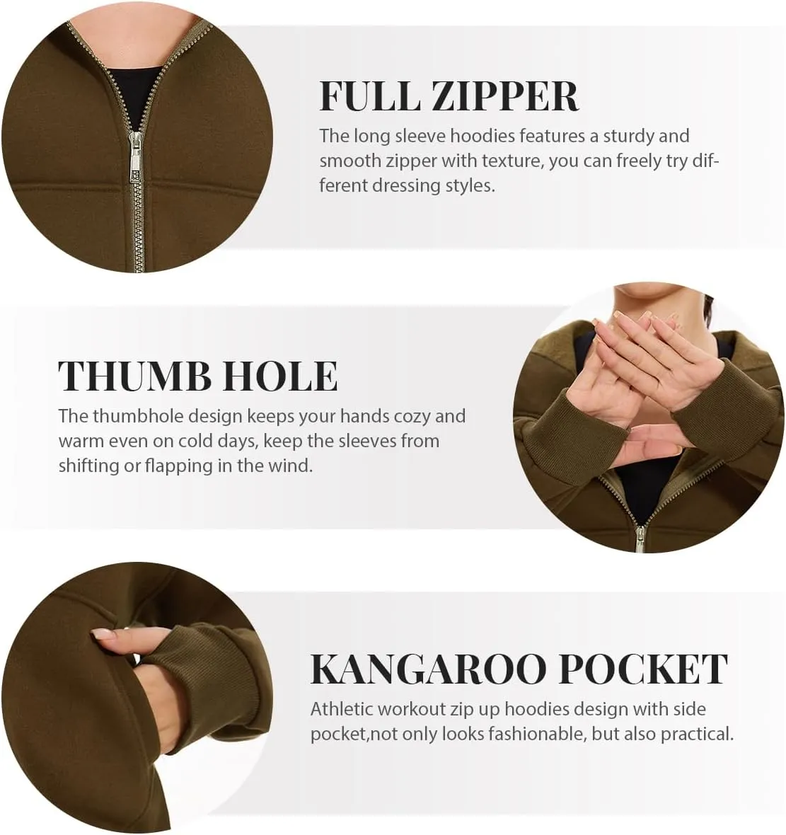 Cosy Pyro Womens Zip Up Hoodies Fleece Jackets Long Sleeve Sweatshirts Fall Fashion Outfits 2025