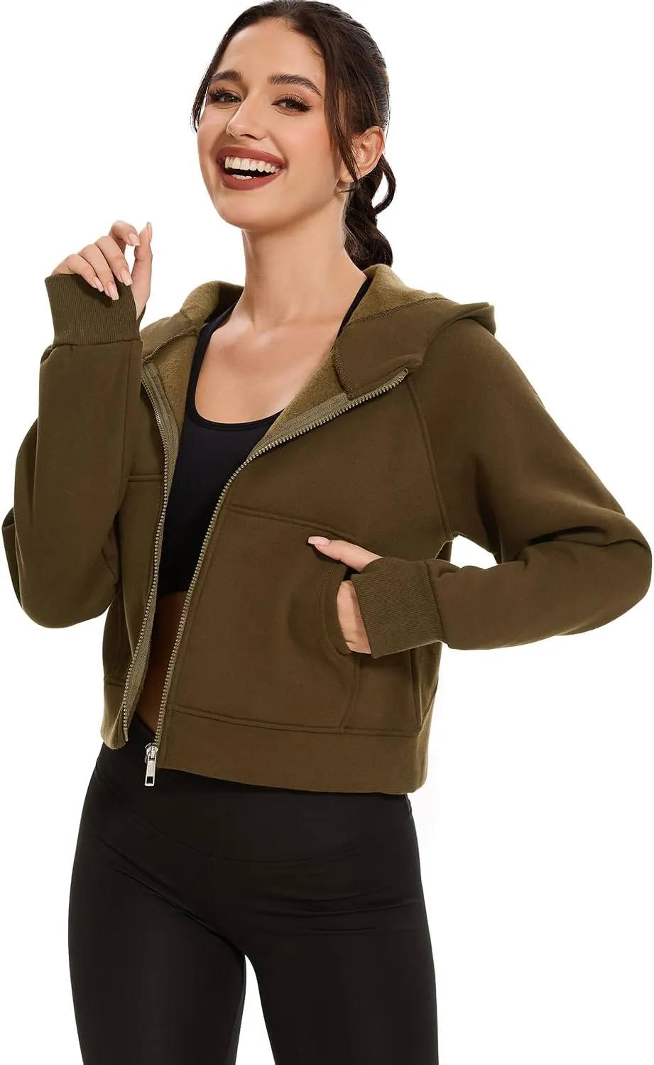 Cosy Pyro Womens Zip Up Hoodies Fleece Jackets Long Sleeve Sweatshirts Fall Fashion Outfits 2025