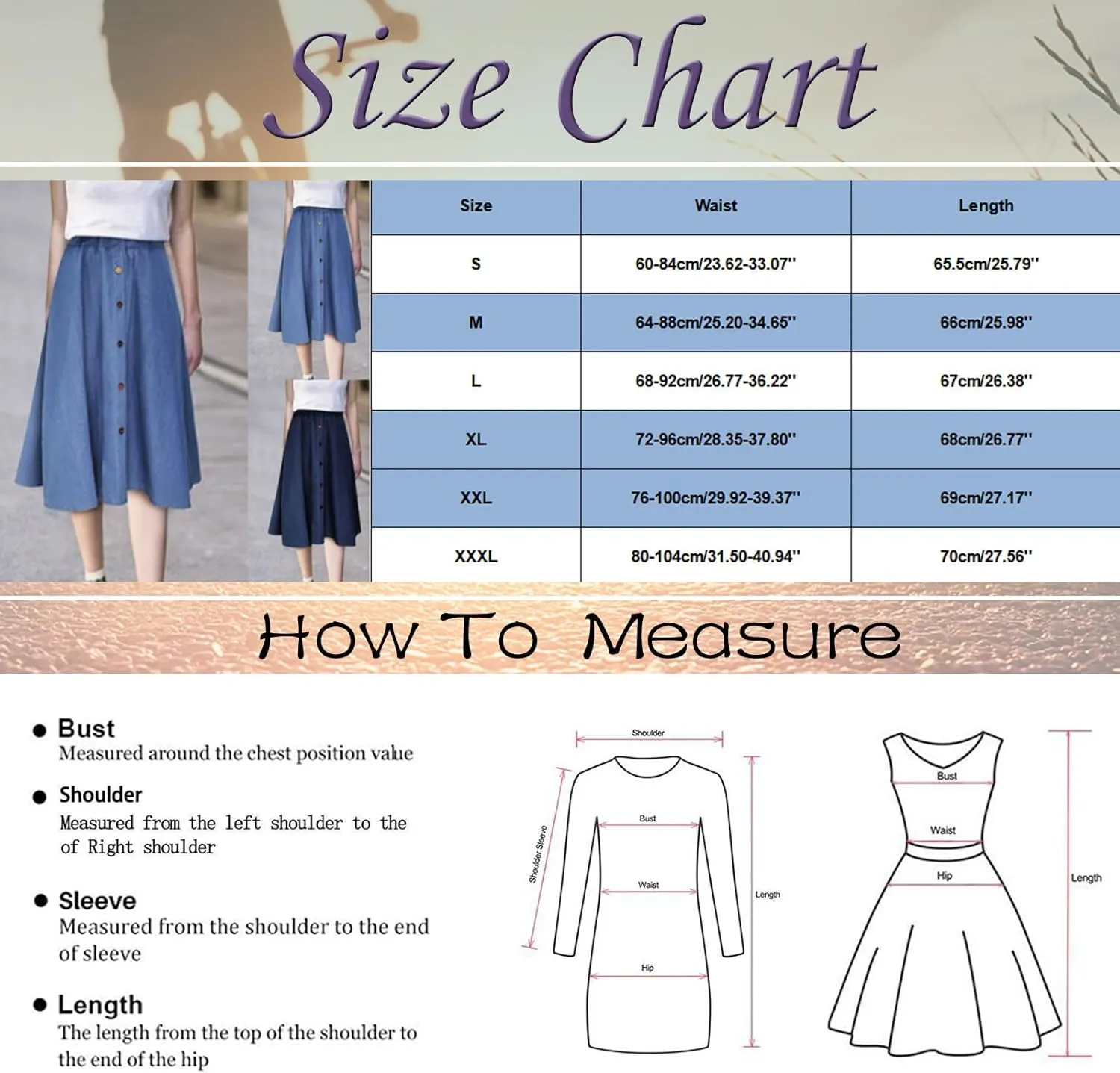 Denim Midi Skirts for Women Summer Casual Elastic High Waisted Buttons Front A-Line Flowy Ruffle Jean Skirt