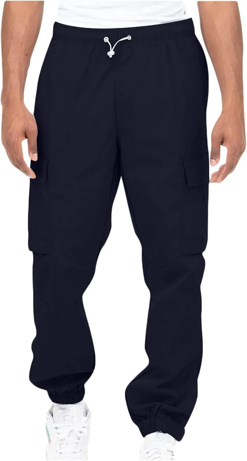Dgoopd Cargo Pants for Men Big and Tall Ripstop Pants Outdoor Hiking Cargo Pants Lightweight Tactical Work Pants Joggers
