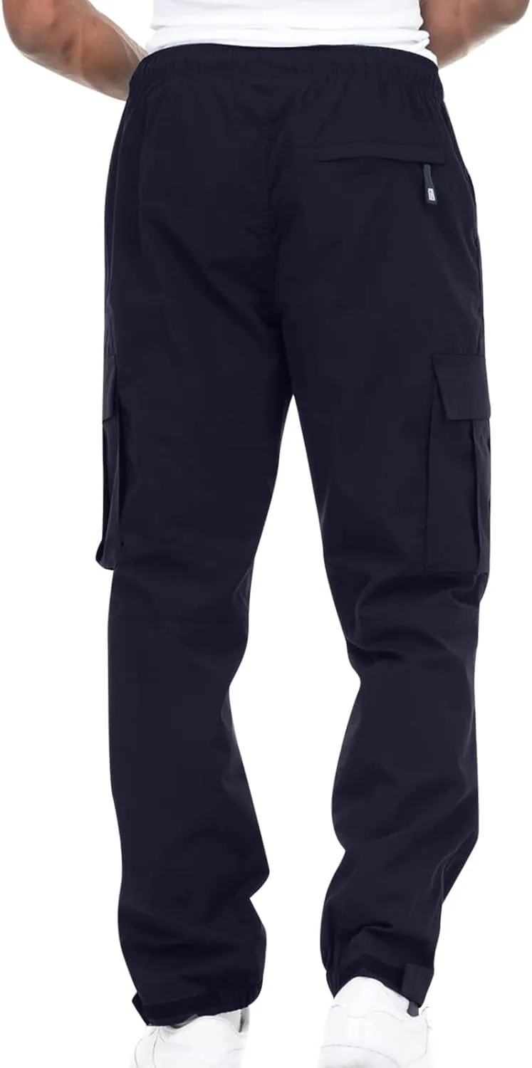 Dgoopd Cargo Pants for Men Big and Tall Ripstop Pants Outdoor Hiking Cargo Pants Lightweight Tactical Work Pants Joggers