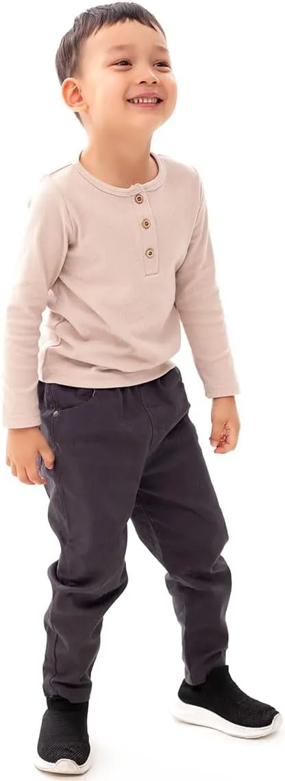 Enfants Chéris Toddler Henley Shirt Boys Long Sleeve Shirts 2-7 Years