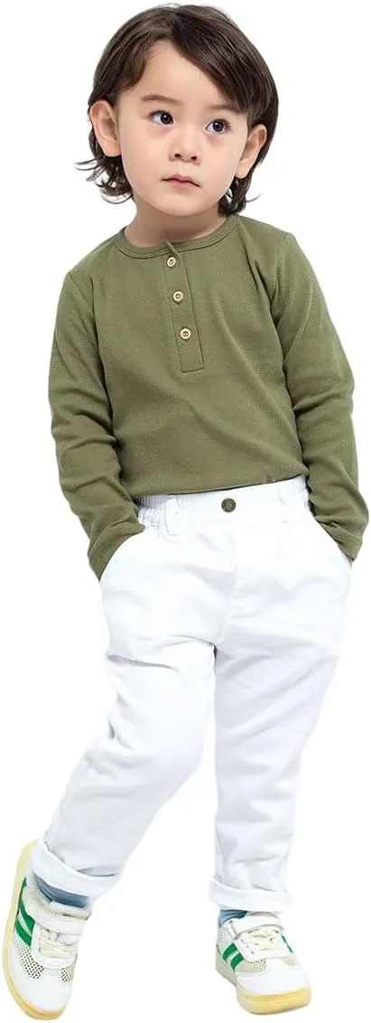 Enfants Chéris Toddler Henley Shirt Boys Long Sleeve Shirts 2-7 Years
