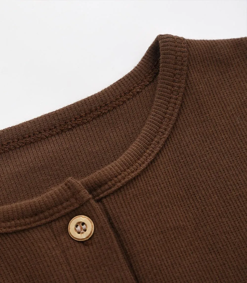Enfants Chéris Toddler Henley Shirt Boys Long Sleeve Shirts 2-7 Years