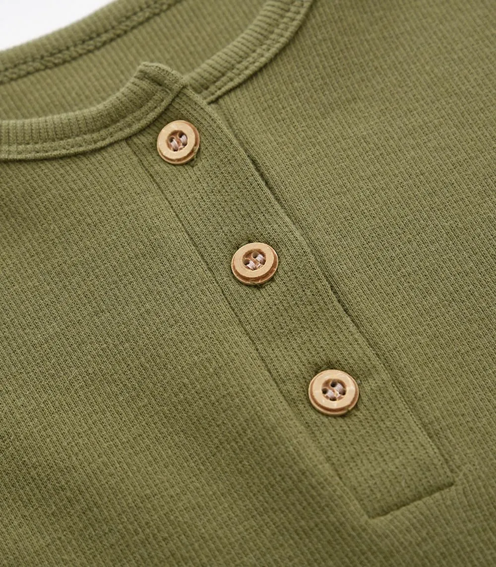 Enfants Chéris Toddler Henley Shirt Boys Long Sleeve Shirts 2-7 Years