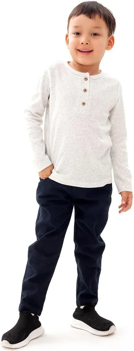 Enfants Chéris Toddler Henley Shirt Boys Long Sleeve Shirts 2-7 Years