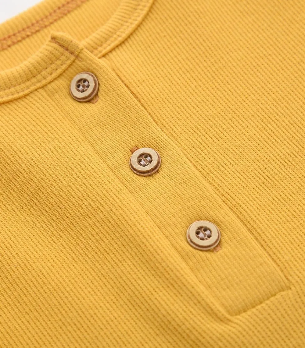 Enfants Chéris Toddler Henley Shirt Boys Long Sleeve Shirts 2-7 Years