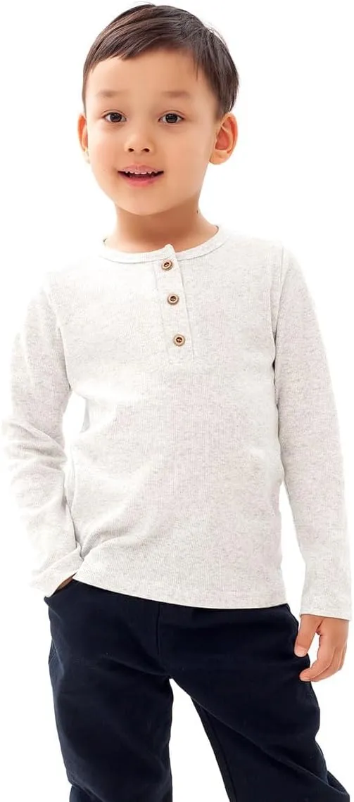 Enfants Chéris Toddler Henley Shirt Boys Long Sleeve Shirts 2-7 Years