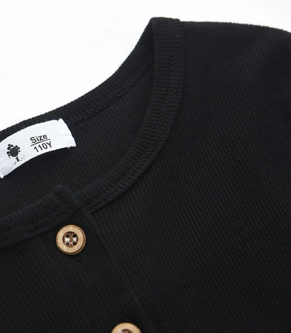 Enfants Chéris Toddler Henley Shirt Boys Long Sleeve Shirts 2-7 Years