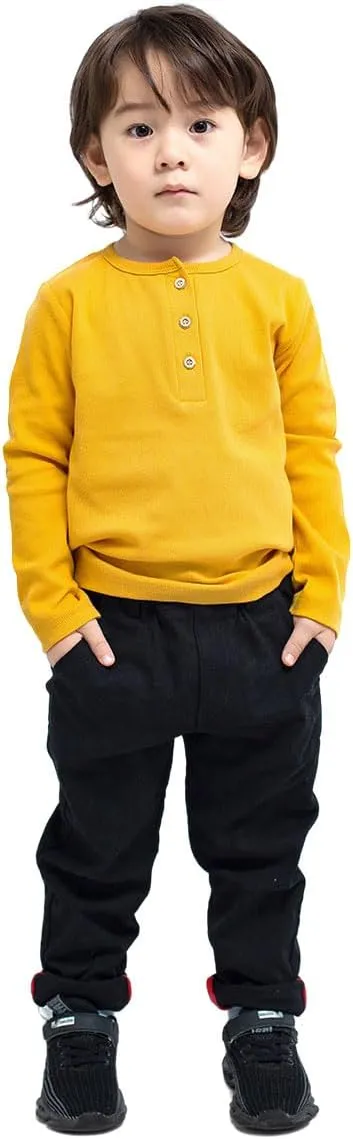 Enfants Chéris Toddler Henley Shirt Boys Long Sleeve Shirts 2-7 Years