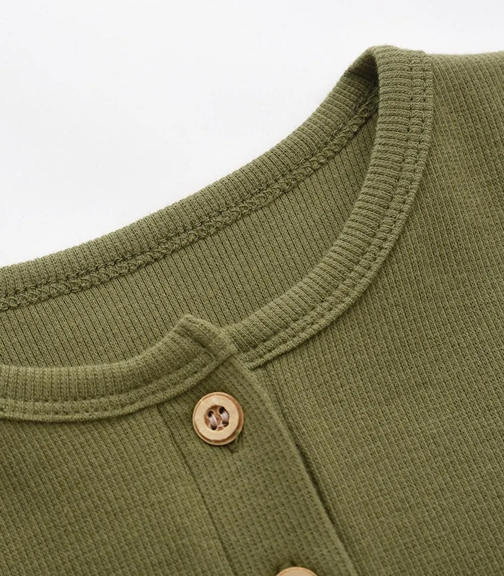 Enfants Chéris Toddler Henley Shirt Boys Long Sleeve Shirts 2-7 Years