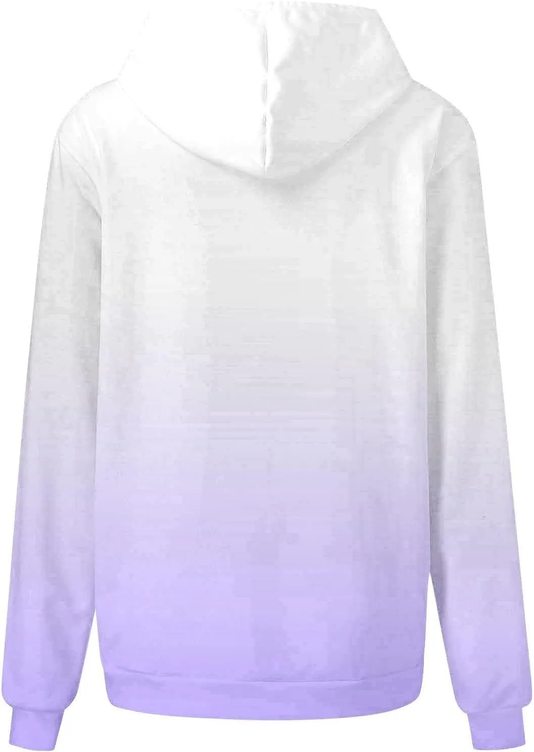 Fall Hoodie for Women Oversized Casual Gradient Color Long Sleeve Pullover Sweatshirts Fashion Hooded Lightweight Tops
