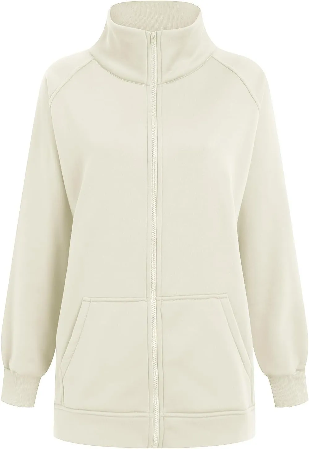 Fall Outfits Womens Oversized Sweatshirt Womens Zip Up Hoodies Cropped Sweatshirts Fleece Jackets Casual Hooded