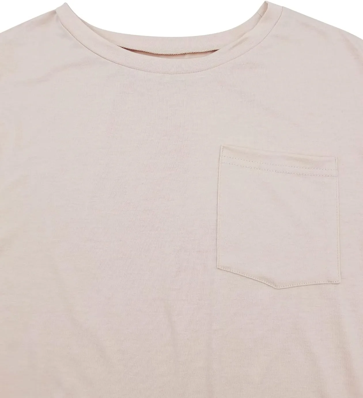 Fanway&EC Women's Short Sleeve T-Shirts Casual Crewneck Tees with Pocket Summer Basic Tops