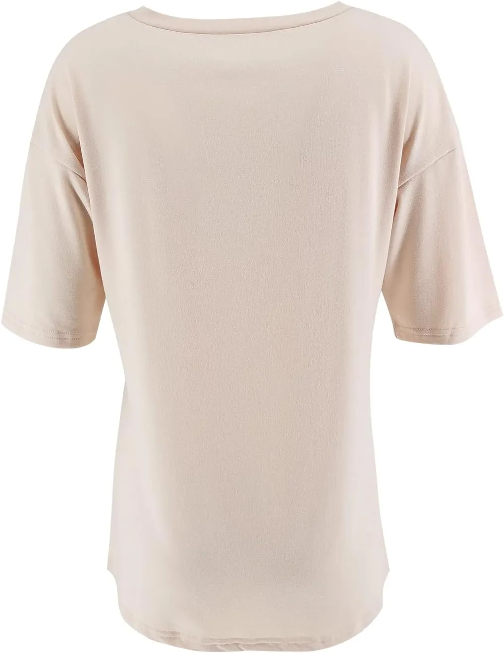Fanway&EC Women's Short Sleeve T-Shirts Casual Crewneck Tees with Pocket Summer Basic Tops