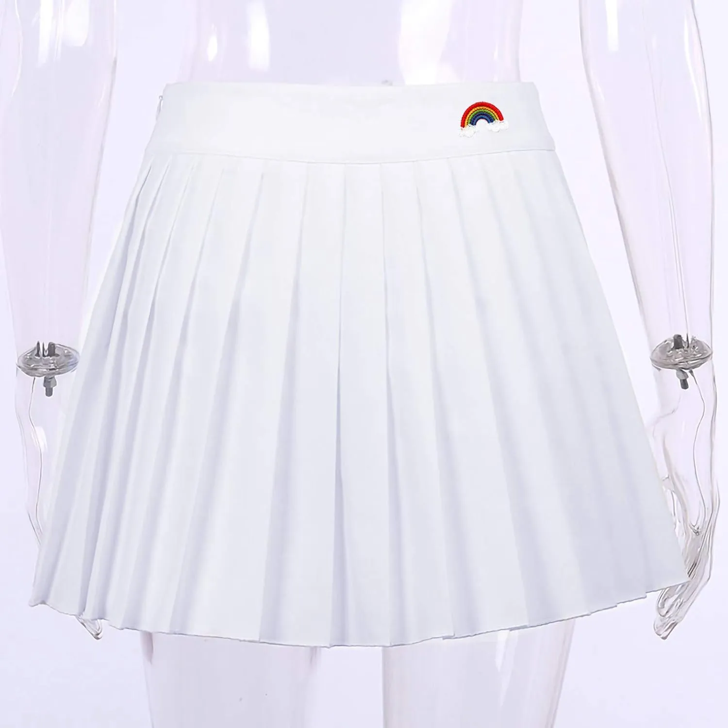 Fashion Mini Skirt for Women Skirt Pleated Pattern Zipper Sexy Cute Sexy Thin Side Women's Skirt Short Skirt Mini