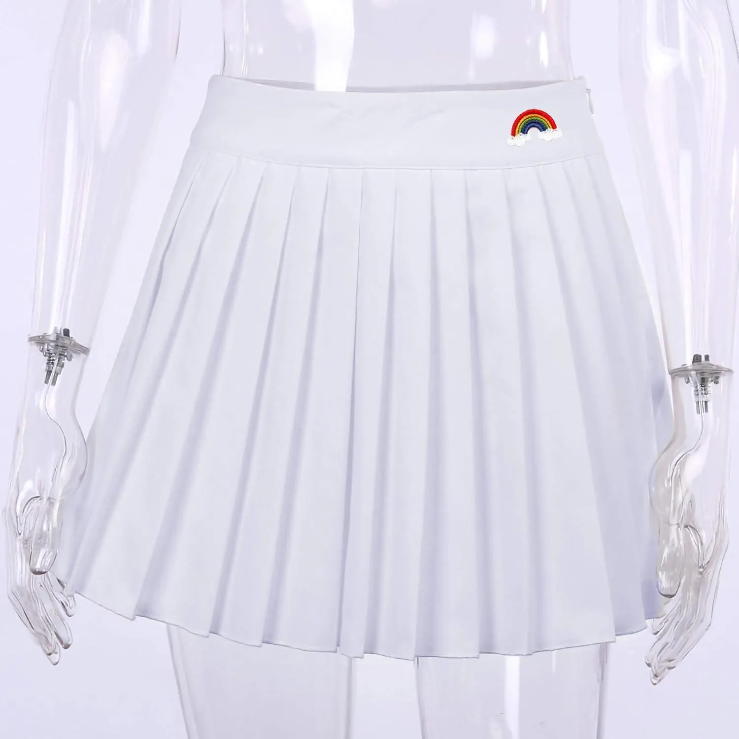 Fashion Mini Skirt for Women Skirt Pleated Pattern Zipper Sexy Cute Sexy Thin Side Women's Skirt Short Skirt Mini