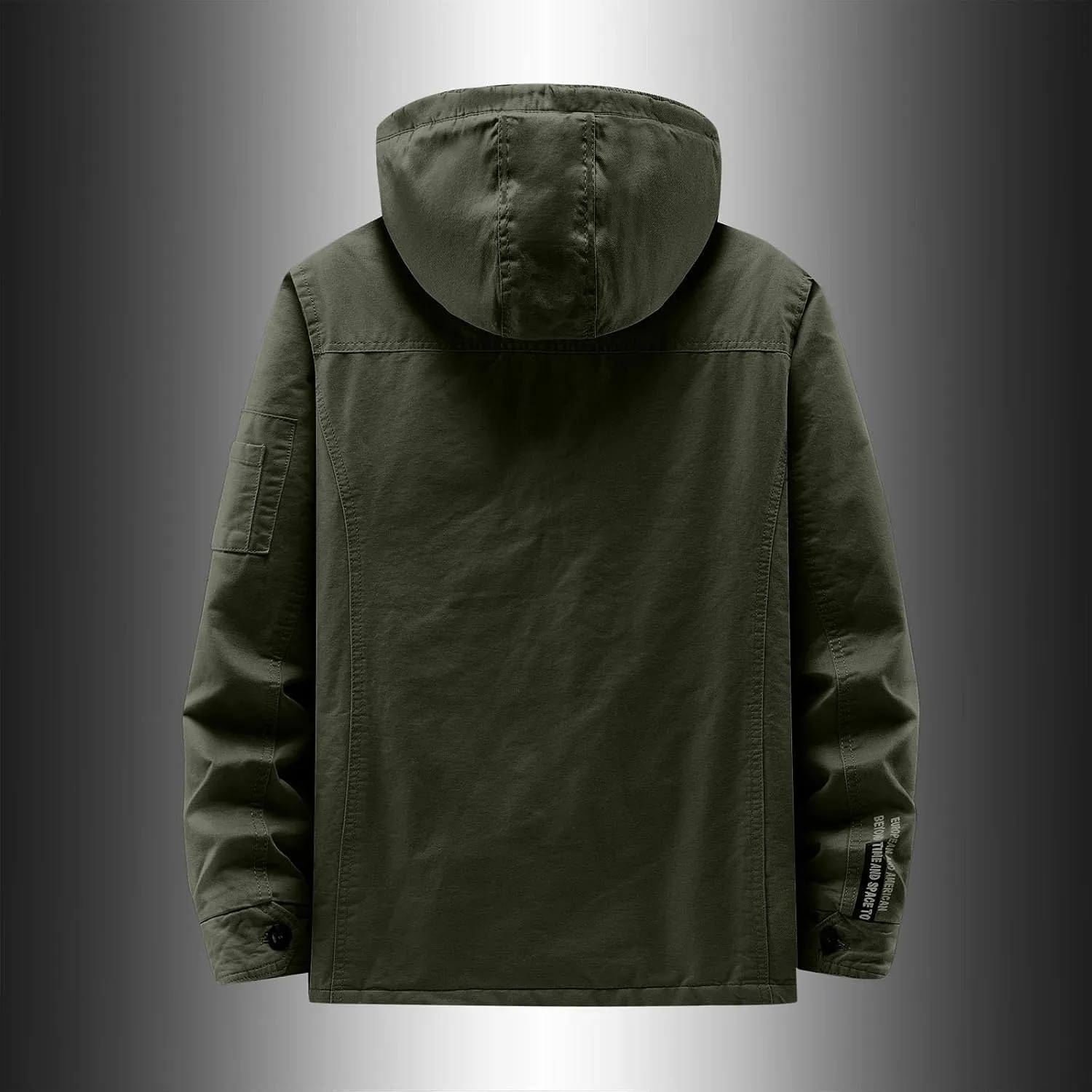 Fleece Jacket Men Winter Warm Plush Lined Sherpa Coats Casual Long Sleeve Hoodies With Pocket Solid Color Zip Outwear