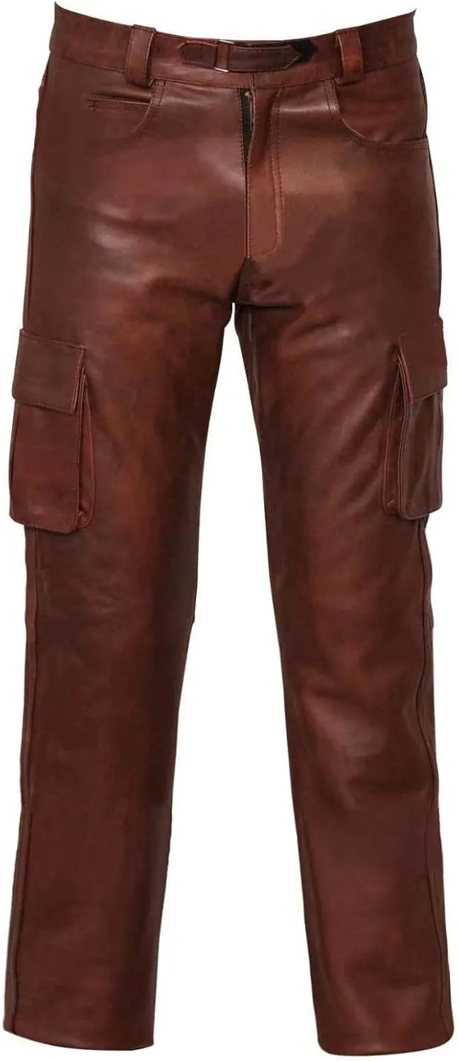 GIERIDUC Faux Leather Pants for Men's Mens Corduroy Trousers Straight Leg White Chino Pants for Men Polyester Pants for Men