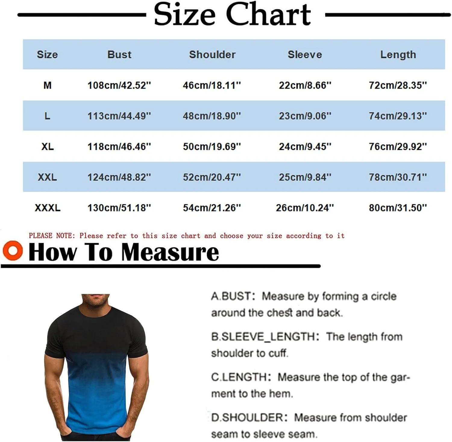 Gradient Color T-Shirts for Men Short Sleeve Dry Fit Crewneck Pullover Gym Sprot Workout Casual Slim Shirts