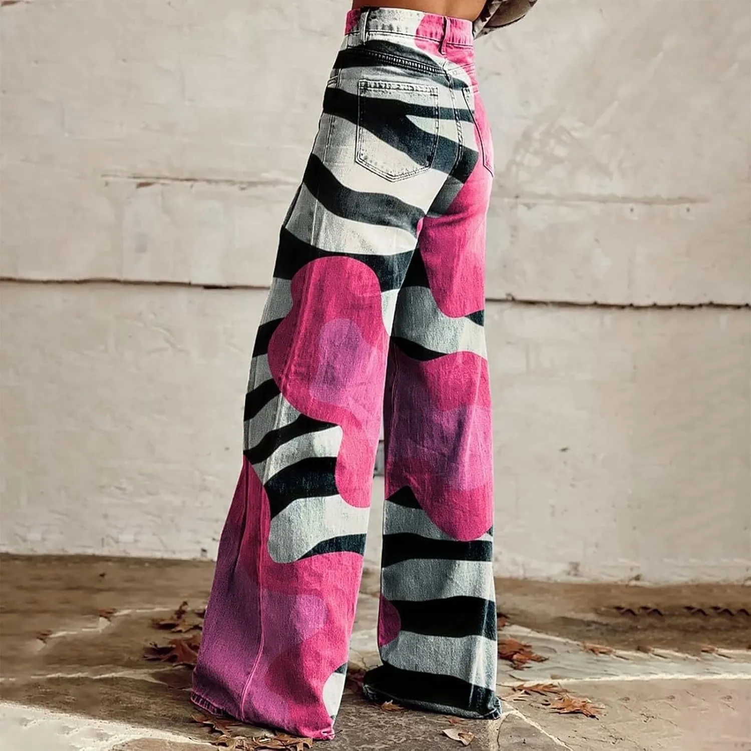 High Waisted Flared Jeans for Women 2025 Straight Leg Casual Vintage Palazzo Pants Y2k Streetwear Fashion Denim Pants