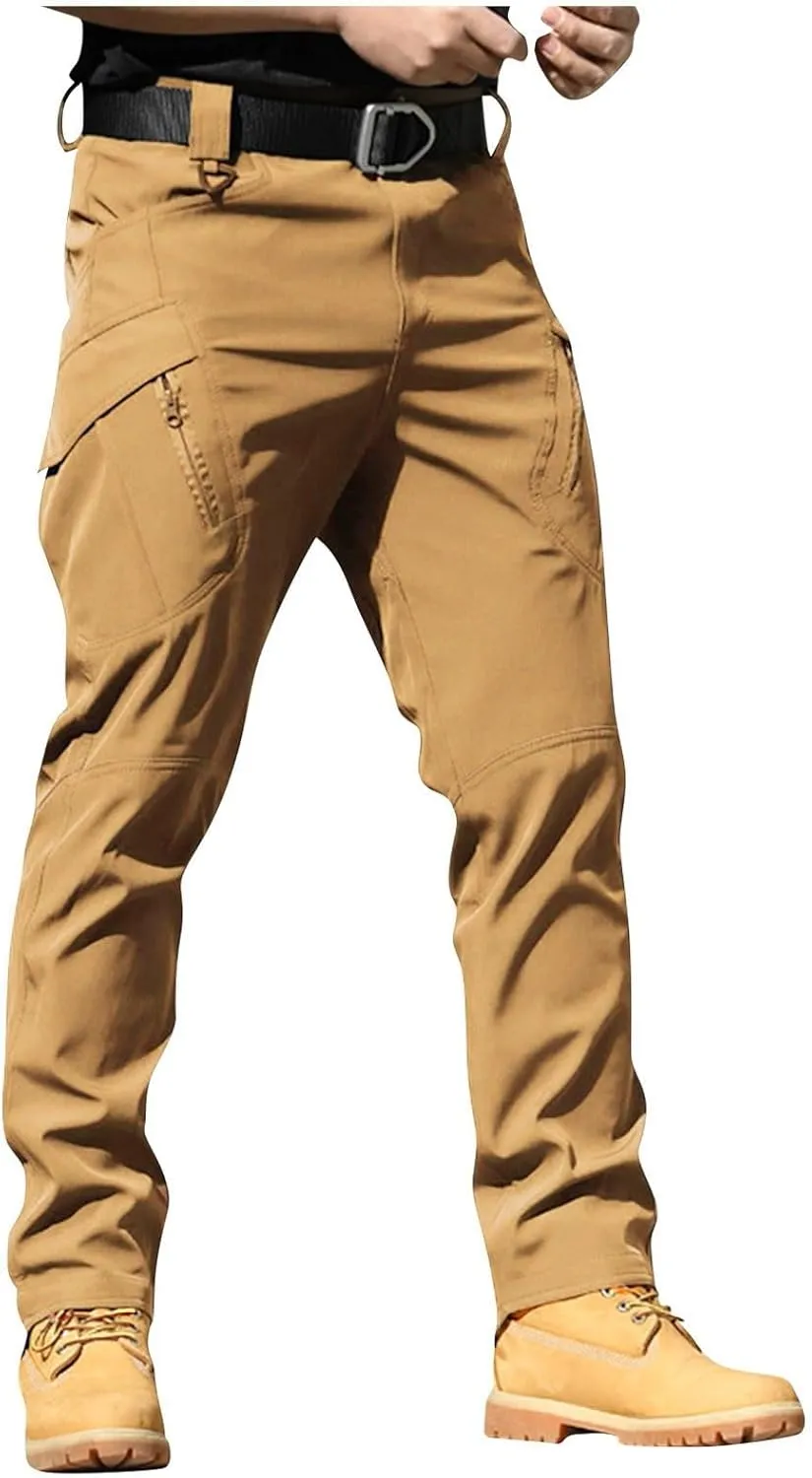 Hiking Pants Men Outdoor Travel Camping Cargo Work Pants Ripstop Resistant Waterproof Pockets Flexcamo Tactical Pant