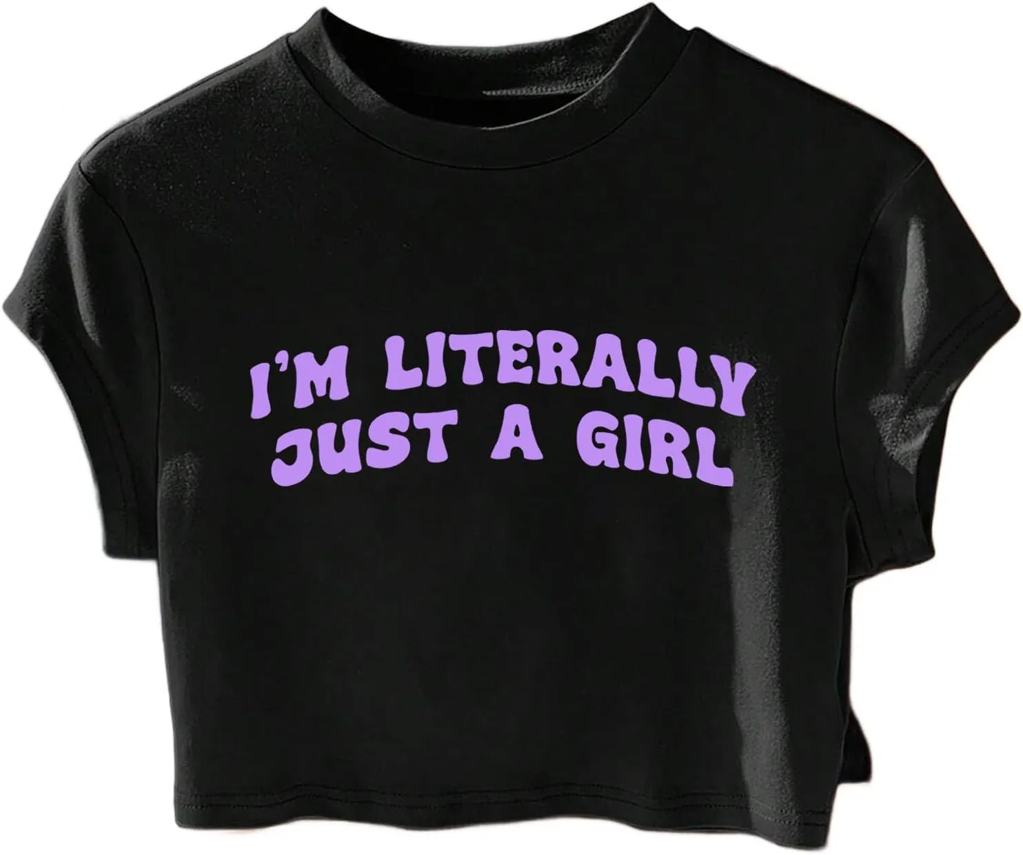 Hilinker Women's Graphic Crop Tops Short Sleeve Shirts Casual Cute Summer Tee