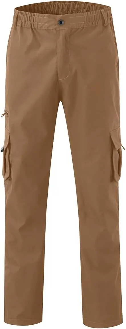 Hndudnff Men Jogger Cargo Pants Casual Multi Pockets Military Tactical Trousers Cargo Pants