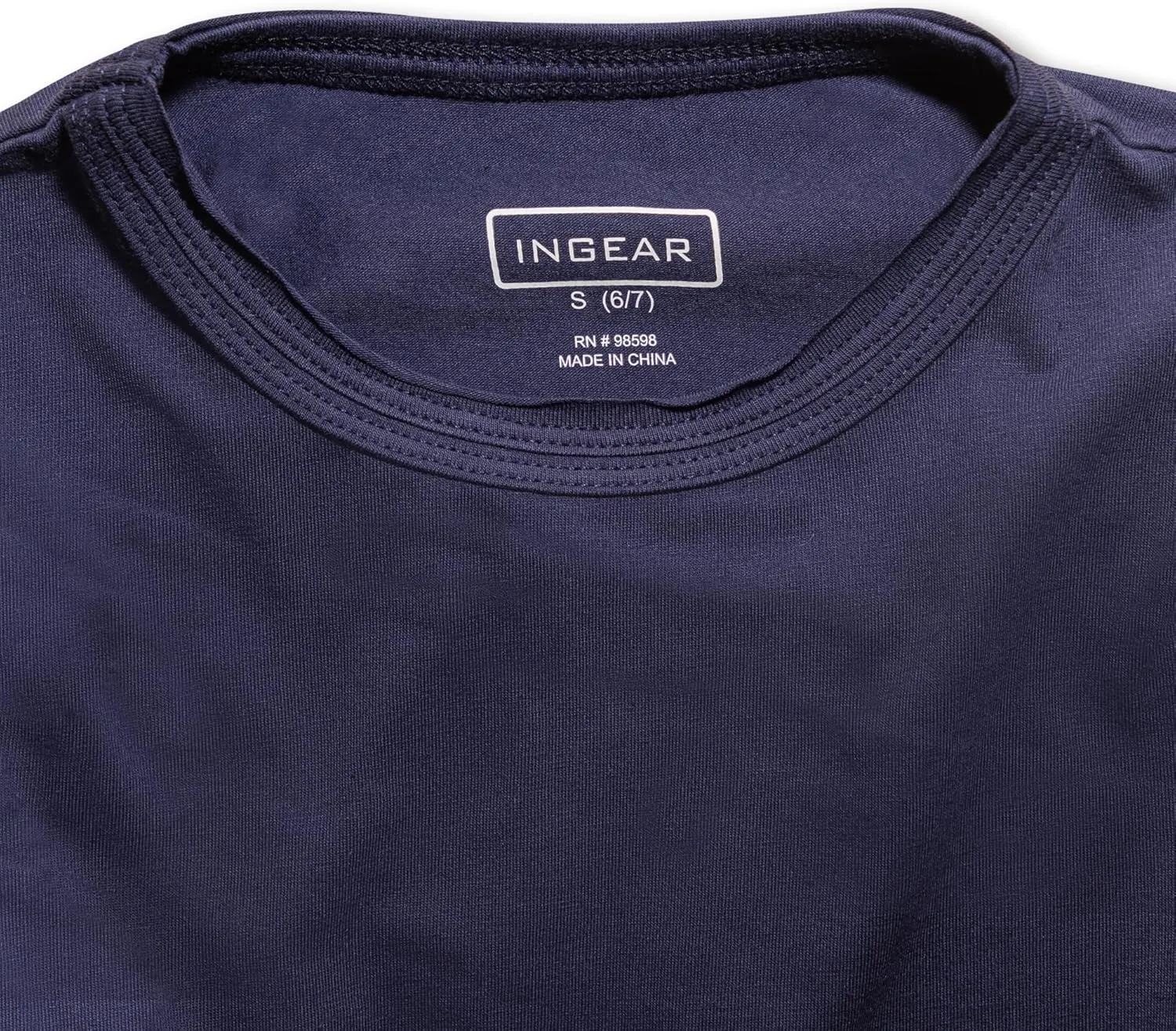 INGEAR Boys Long Sleeve Shirt - Soft Cotton Blend Crewneck Tee - Fall Kids School Uniform Perfect Layering Piece