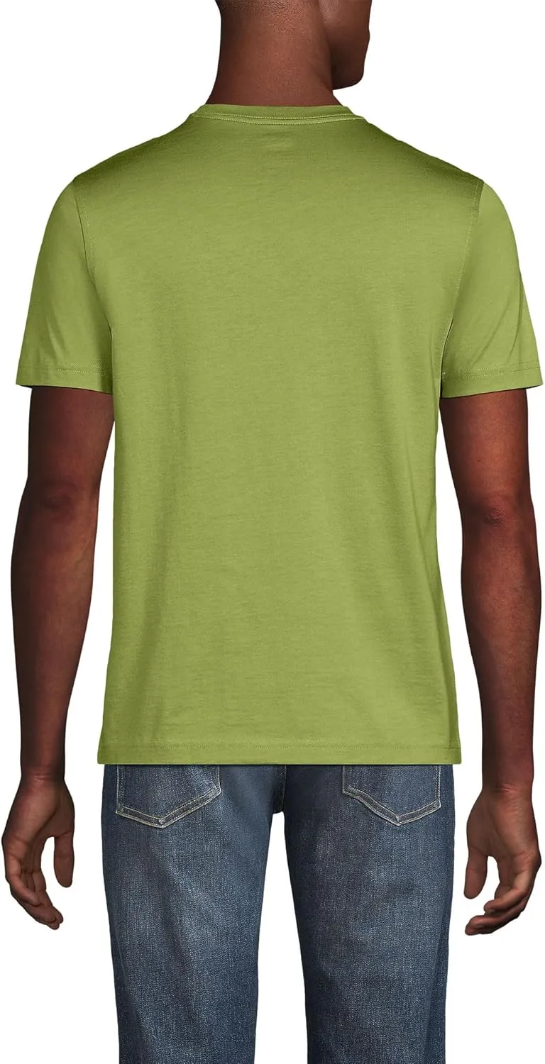 Lands' End Men's Short Sleeve American-Grown Supima Cotton Tee