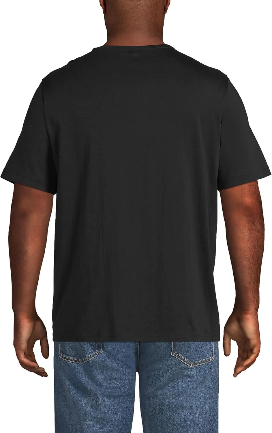 Lands' End Men's Short Sleeve American-Grown Supima Cotton Tee