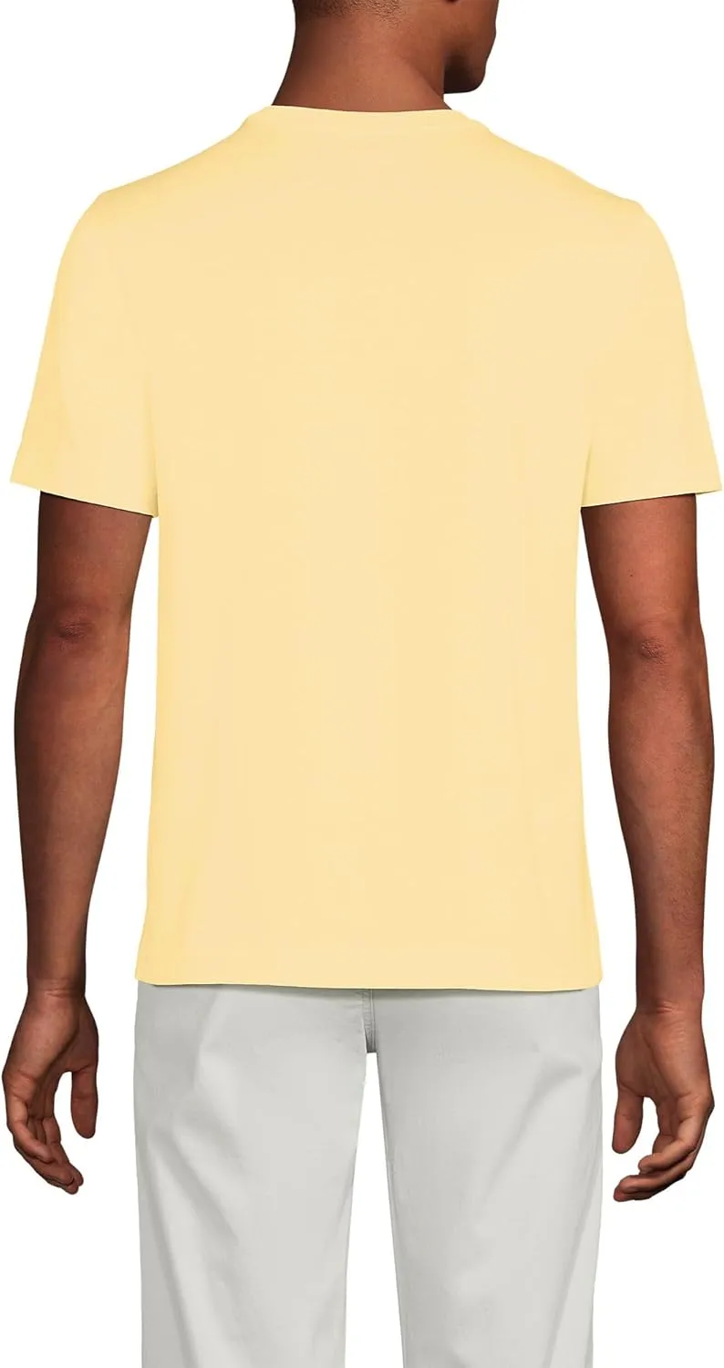 Lands' End Men's Short Sleeve American-Grown Supima Cotton Tee