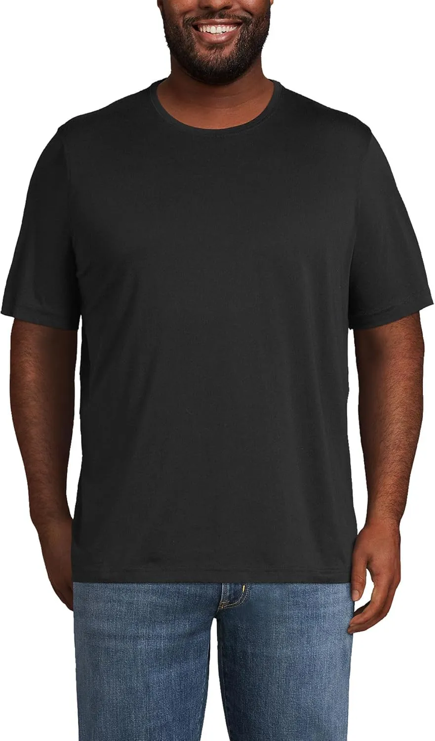 Lands' End Men's Short Sleeve American-Grown Supima Cotton Tee