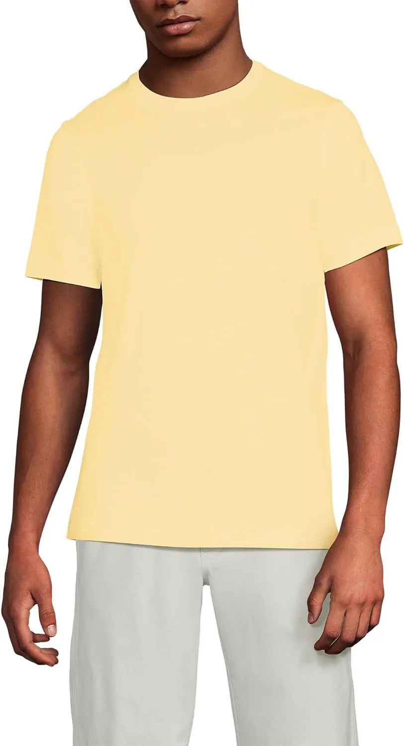 Lands' End Men's Short Sleeve American-Grown Supima Cotton Tee