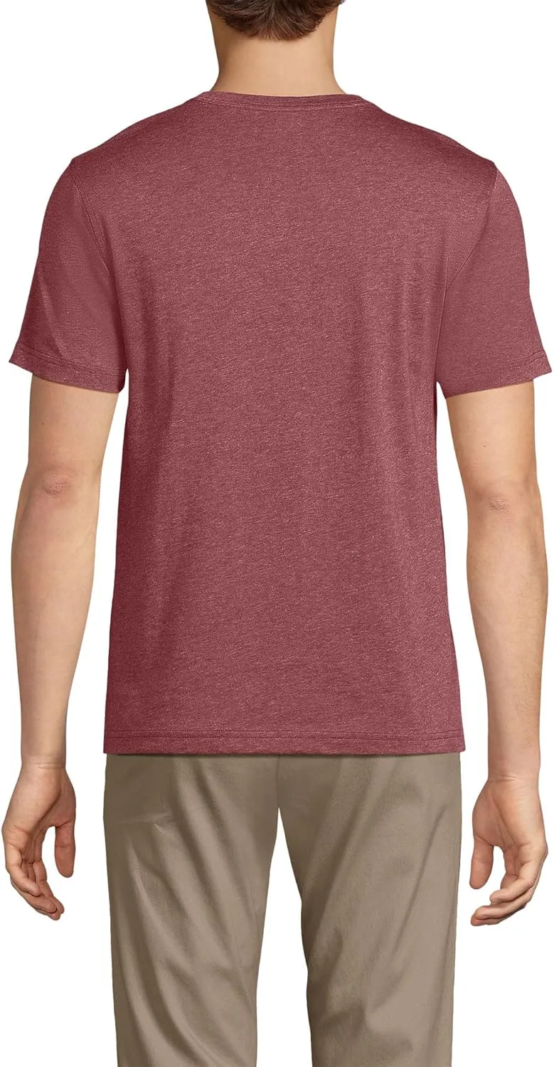 Lands' End Men's Short Sleeve American-Grown Supima Cotton Tee
